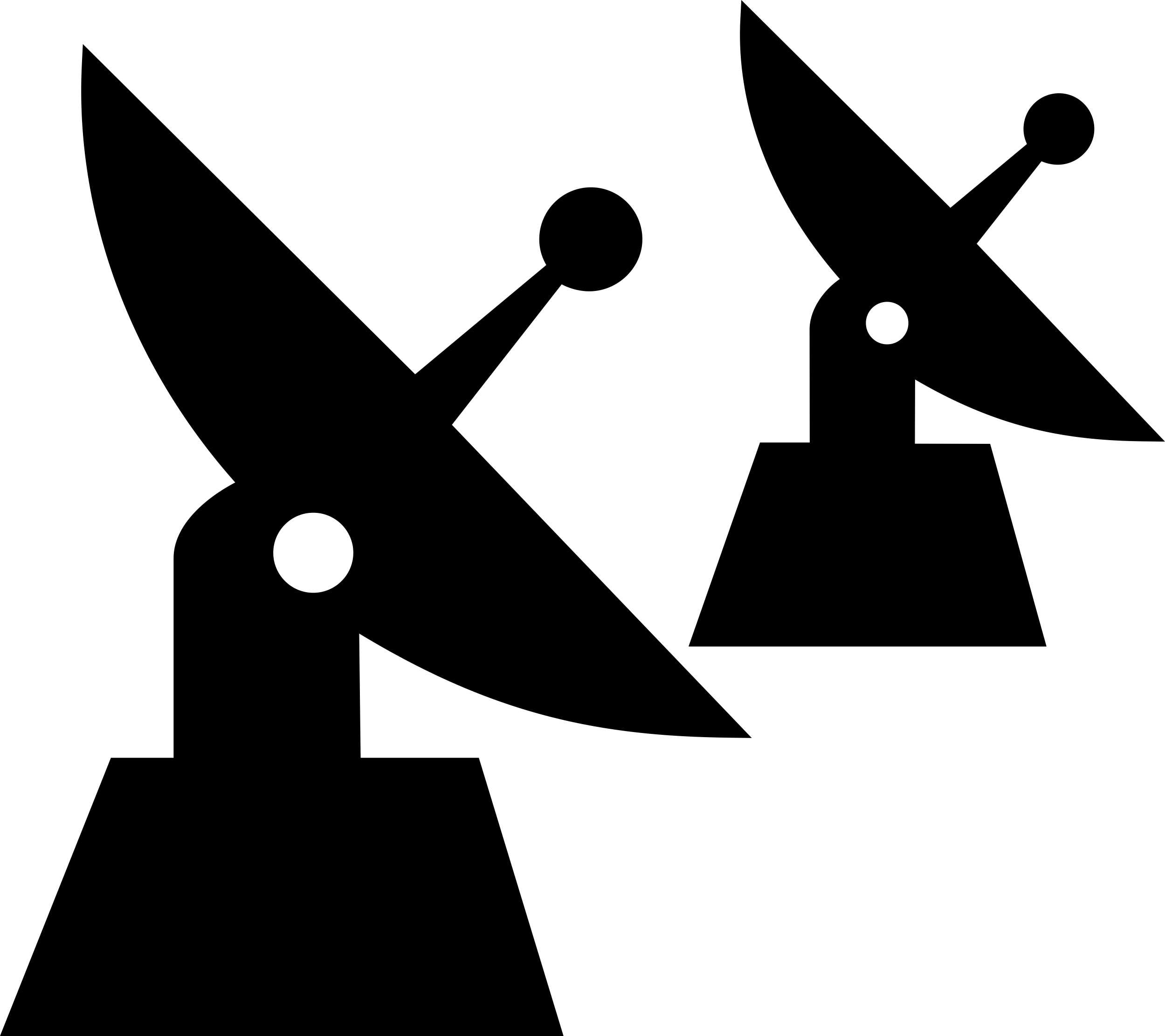 Parabolic Antennas Couple In Perspective Craft Design Svg File Free Vectors